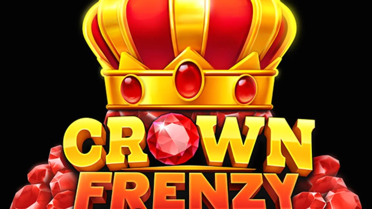 Tampilan visual mewah slot Crown Frenzy LockNWin dengan simbol permata dan mahkota